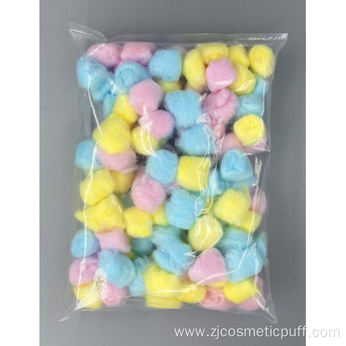 Customizable colored cotton balls